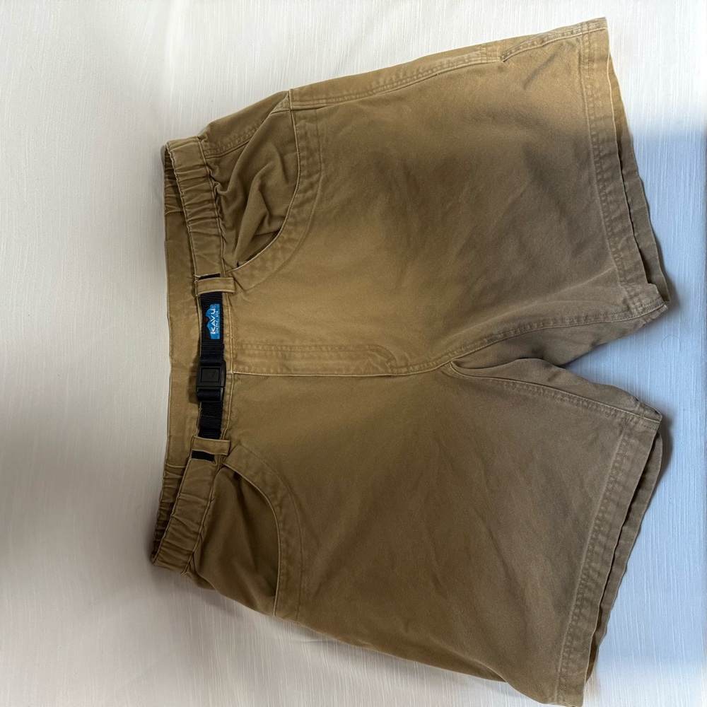 Kavu Tan Canvas Shorts Versatile Casual Wear